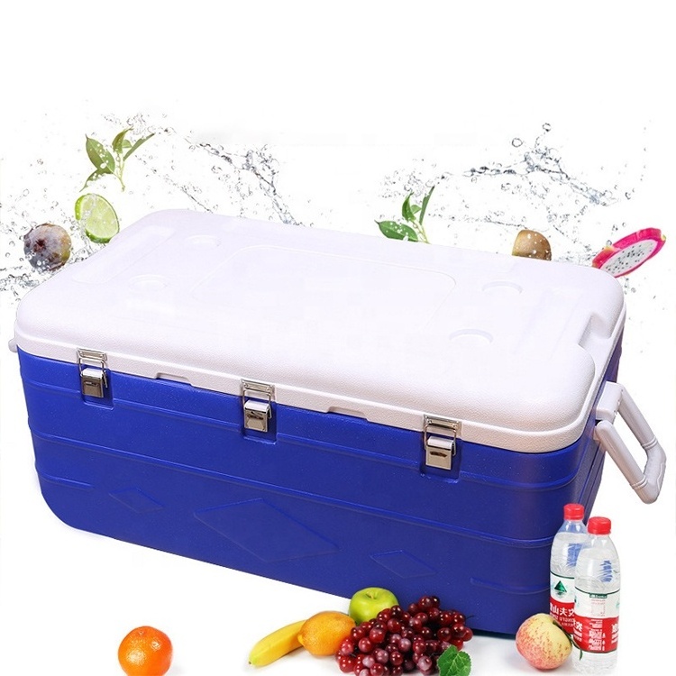 Picnic  Fishing And Boating Ice Chest Cooler Tackle Keep Fresh Hard Cooler Lunch Box With Lock Wheel