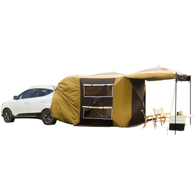 Outdoor gear portable foldable connectable tailgate canopy camping car rear tent suv van awning glamping tent for camping events