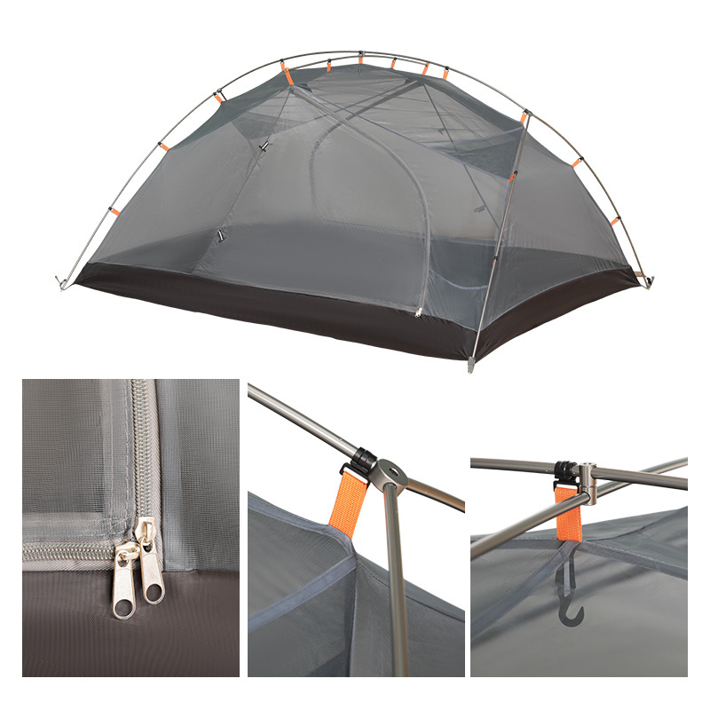 Double layer Custom design Outdoor Camping tent  aluminum pole waterproof outdoor professional hiking tent light