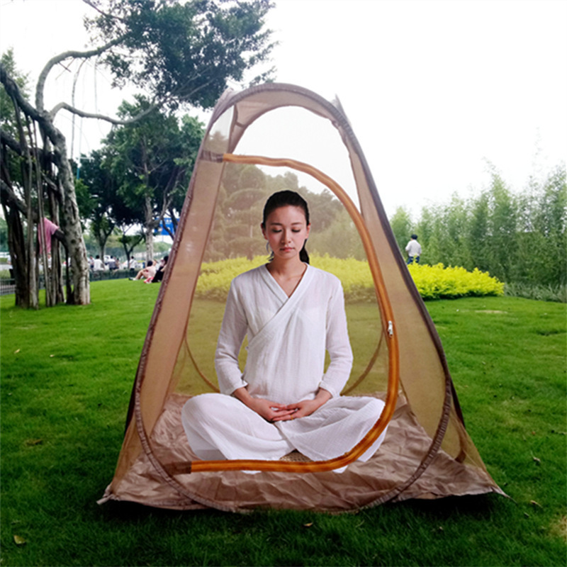 2 person mosquito net tent outdoor meditation yoga pop up tent for laying down