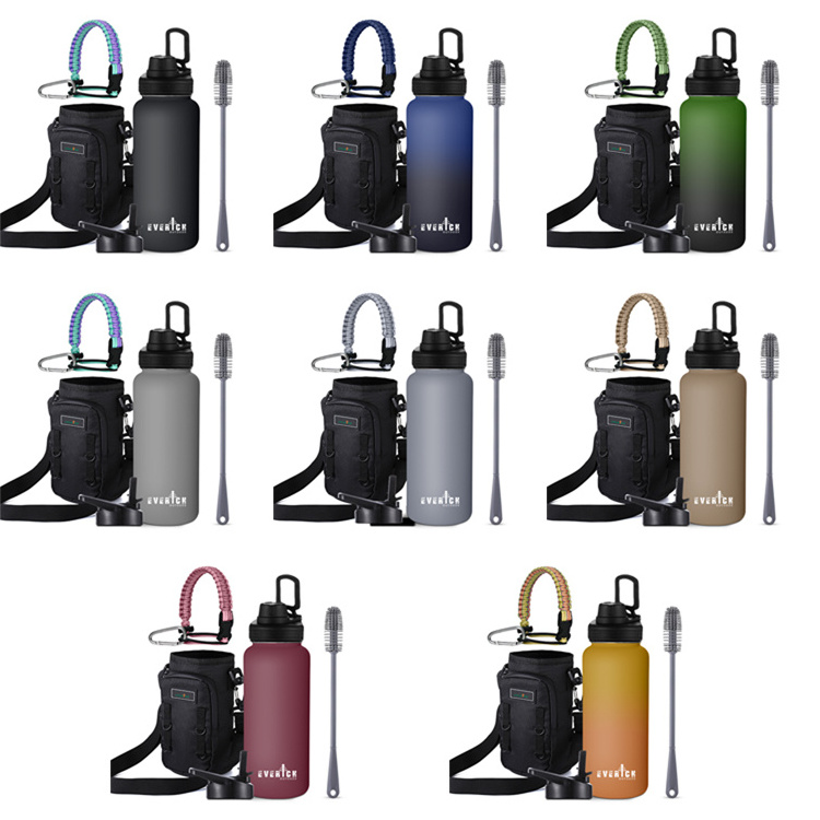 2024 New Outdoor Portable Keep Cold Hot Water bottles Stainless Steel Sport Water Bottles