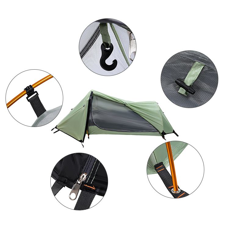 Waterproof Hiking Backpacking  bivy swag tents camping outdoor lightweight 1 person tent