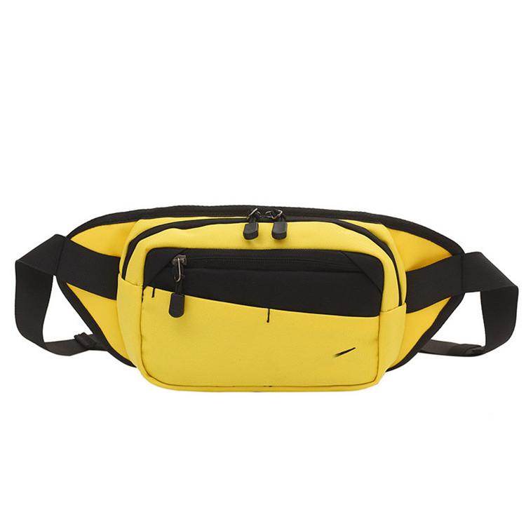 Fashion Men Women Waist Bag Pack Purse Casual Large Phone Belt Bag Nylon Travel Fanny Banana Hip Bags Unisex Zipper