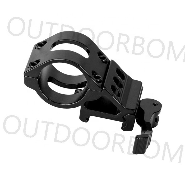 45 Degrees Offset Quick Disassembly 25.4mm Flashlight Sight Bracket Flashlight Mount