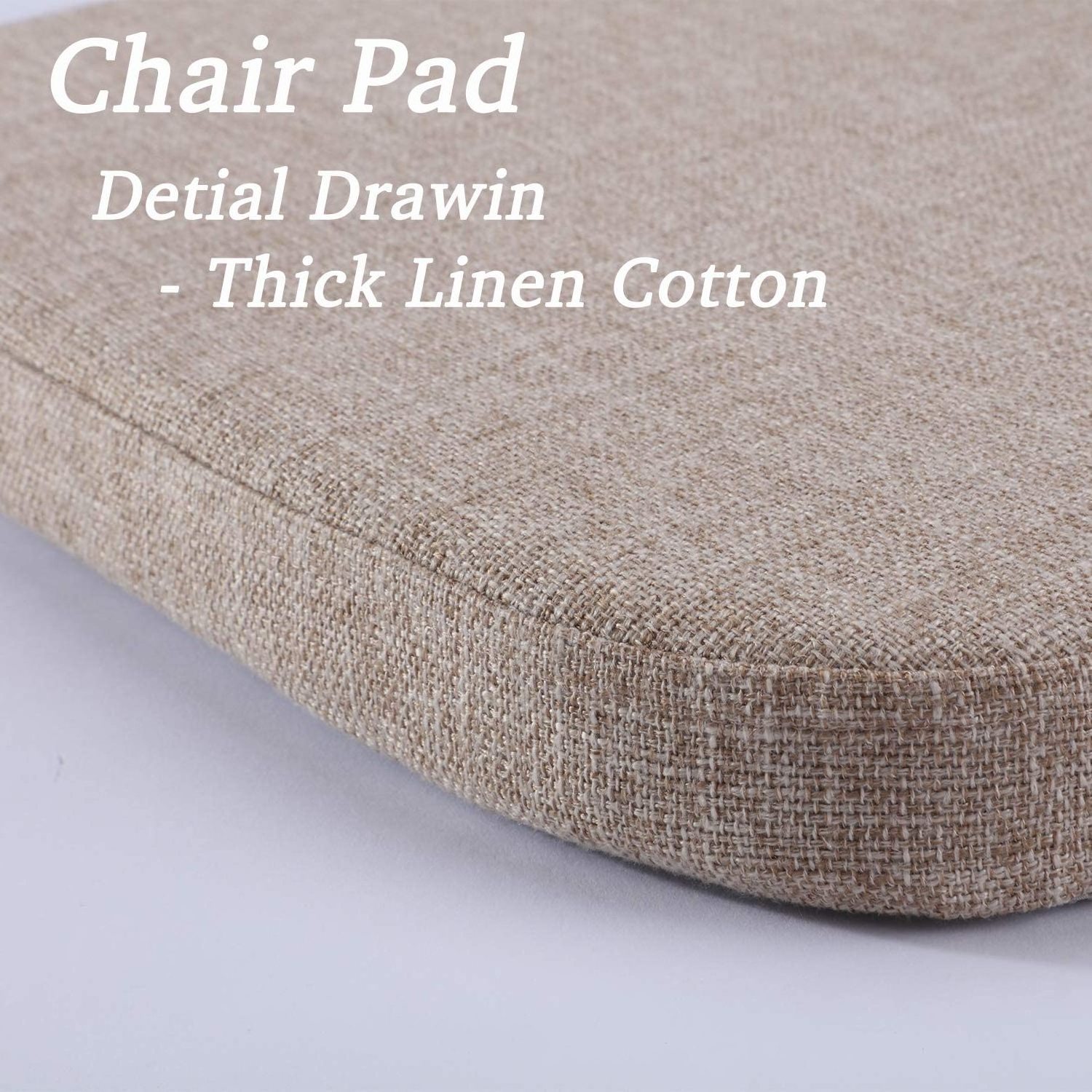 Chair Cushion with Ties for Dining Chairs Foam Non Slip Kitchen Chair Pad and Dining Seat Cushion for Home Indoor