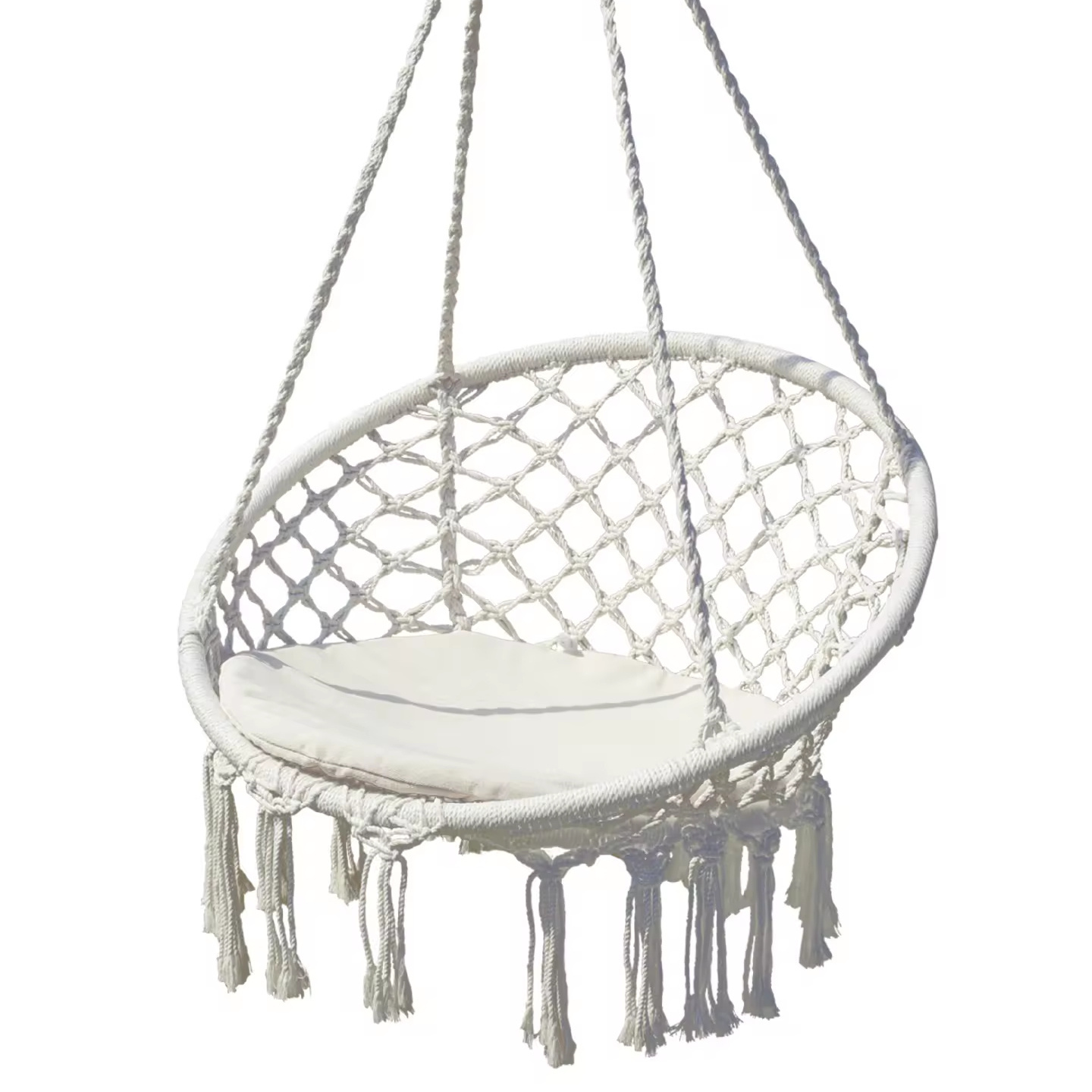 Hanging Basket Wicker Balcony Leisure Cradle Chair/swing Rocking Hanging Indoor Outdoor For Kids Adults Hammock Chair