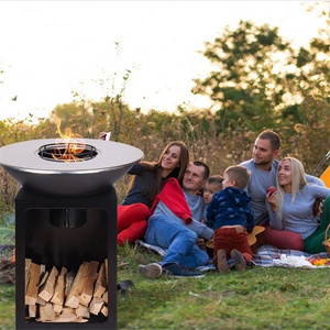 F11 22.5" Multifunction New Trends Barbecue Grill Outdoor Vertical Standing Fire pit Table