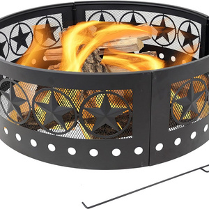 36 inch fire ring heavy duty steel metal rim patio backyard campfire rings