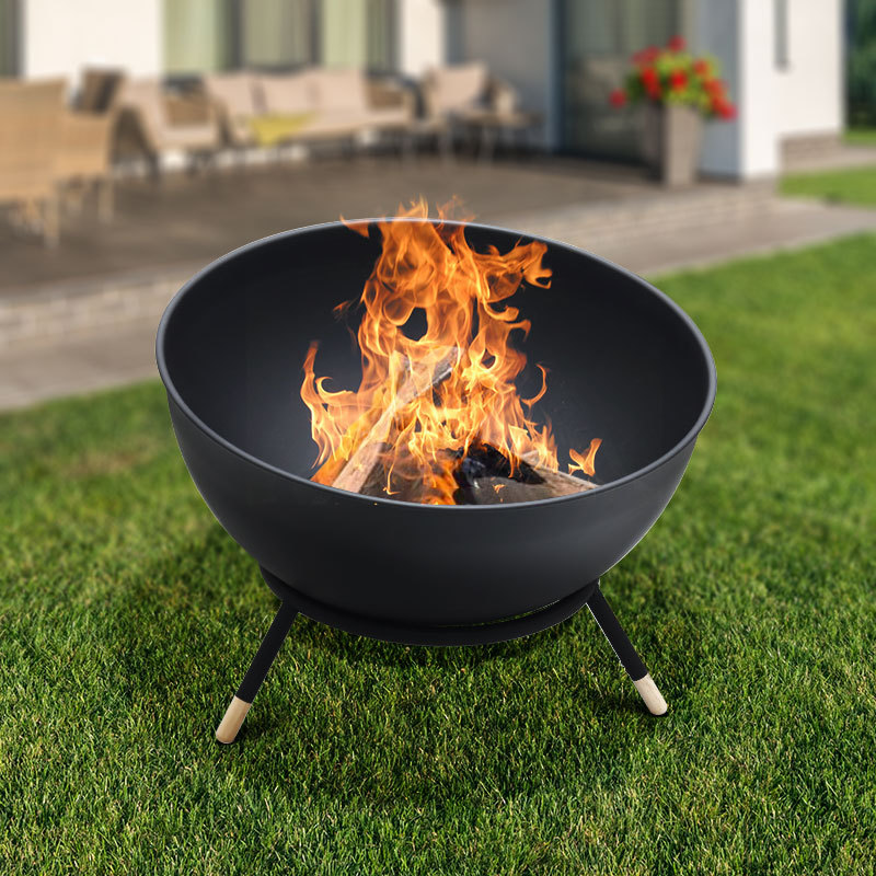 Outdoor Heater Fireball Horizontal Diagonal Use Firepits Wood Burning Globe Fire Pits