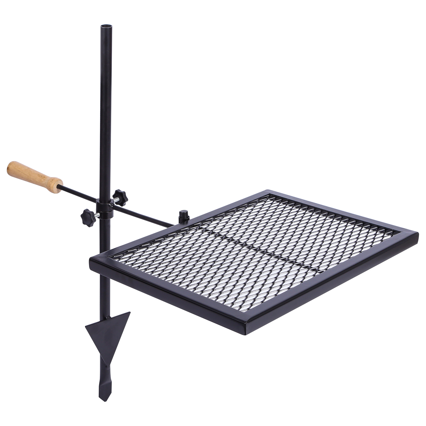 Campfire Grill Heavy Duty Steel Grate Over Fire Camp Grill with Carrying Bag for Outdoor Open Flame Cooking