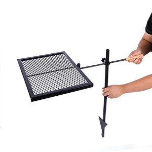 Campfire Grill Heavy Duty Steel Grate Over Fire Camp Grill with Carrying Bag for Outdoor Open Flame Cooking