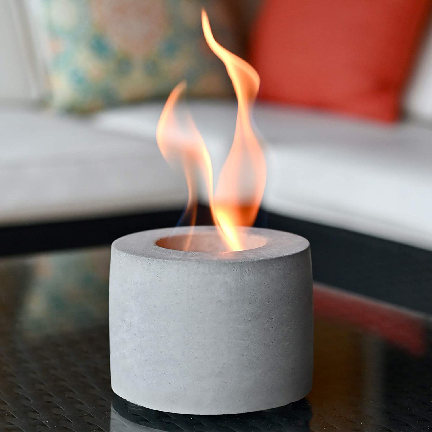 Anti-drop packaging Amazon luxury concrete table fire pit solo mini fire pit  bioethanol