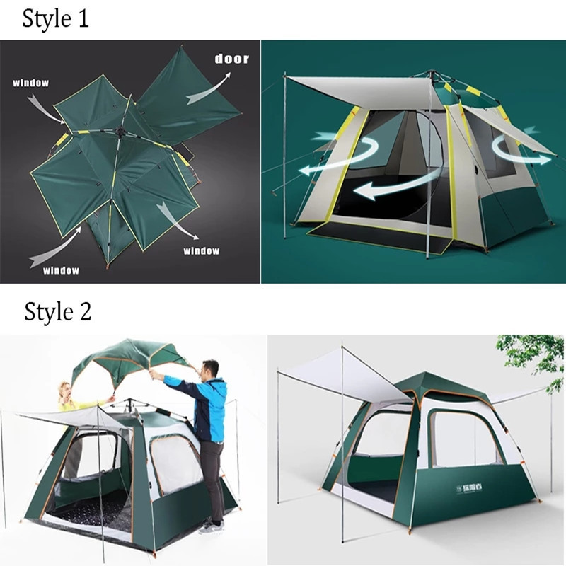 Ready to ship inflatable air waterproof car  tent camping outdoor waterproof Dome Tent with Screen Room