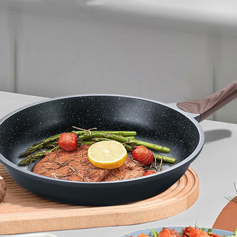 Best price kitchenware cookware sets forged aluminum marble nonstick fry pan