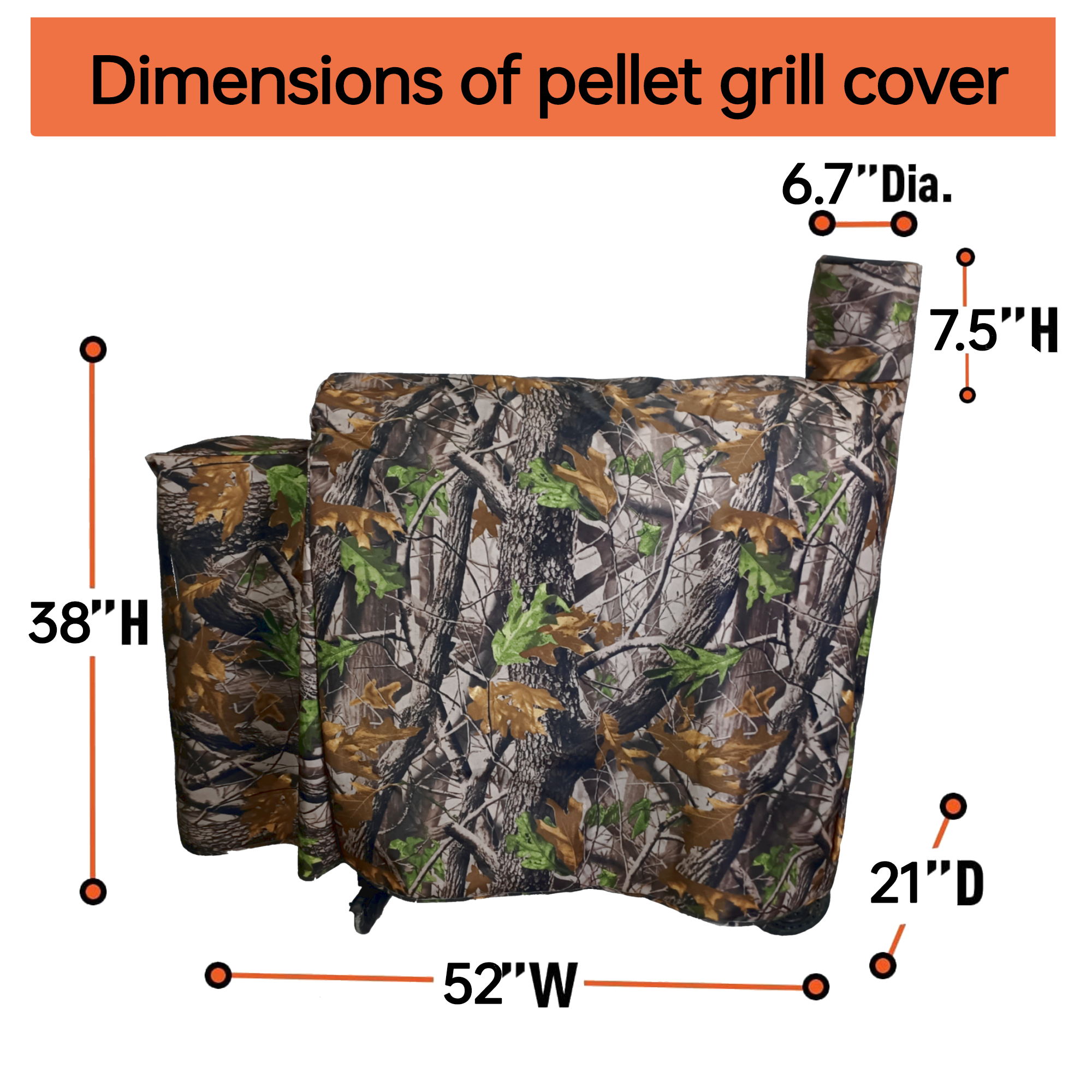 UV Proof  Canopy Duty  Pellet BBQ Protector Large Grill Cover Barbecue Cover Outdoor Waterproof