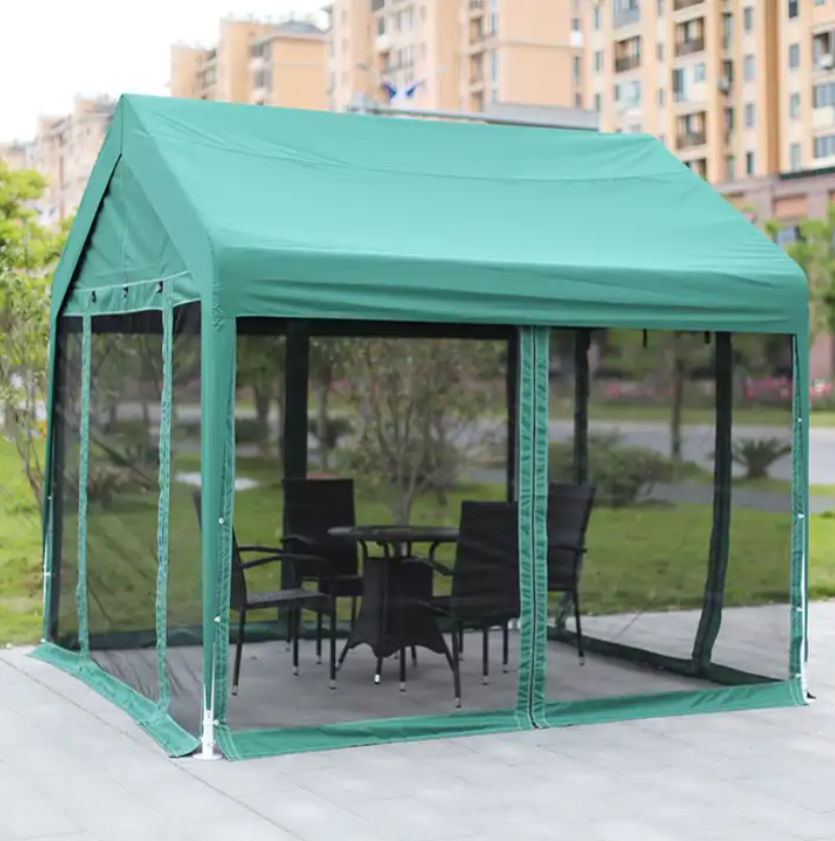 Ty factory direct sale cheap portable outdoor gazebo with mosquito net sidewall printed canopy tent for outdoor