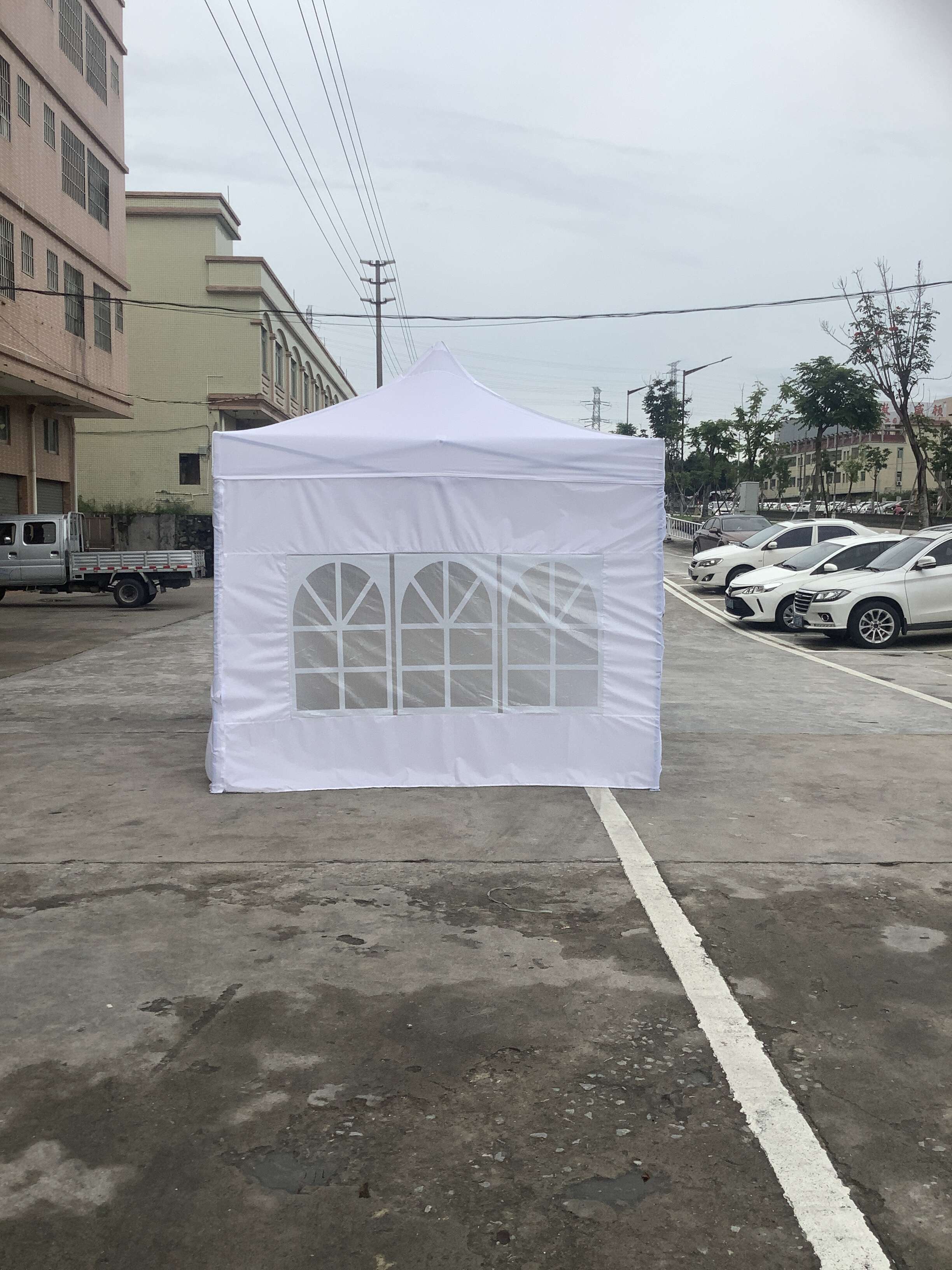 High Quality 3X3m 3X4.5m Spring Steel Wire Pop Up Tent Folding Canopy Tent With Side Walls