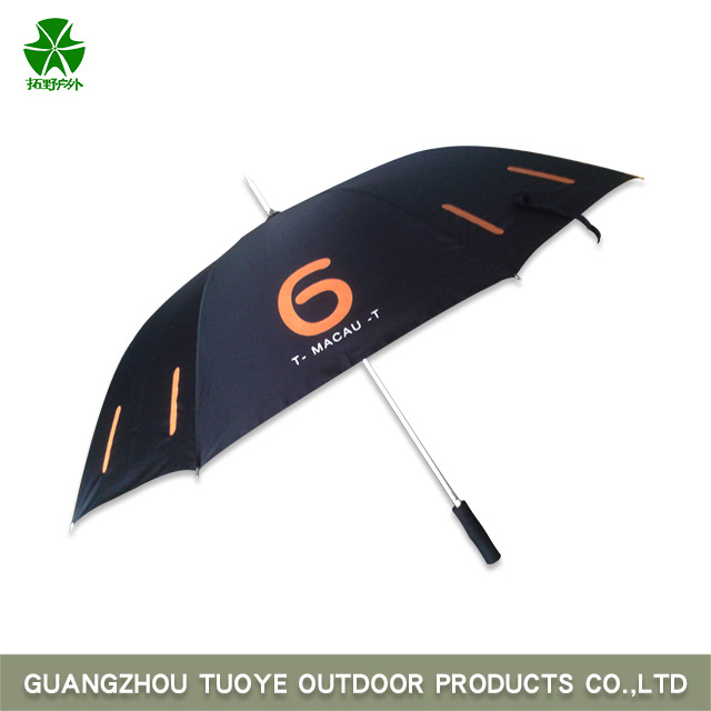 Tuoye Automatic Open Golf Umbrella Semi-automatic steel umbrella 60 inch golf umbrella with logo printing