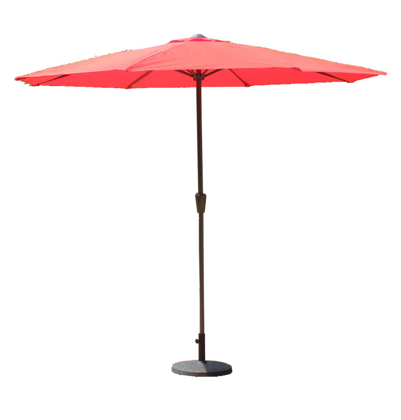 Cheap china factory big size outdoor parasol & base buff balinese parasol patio hand crank umbrella for garden table