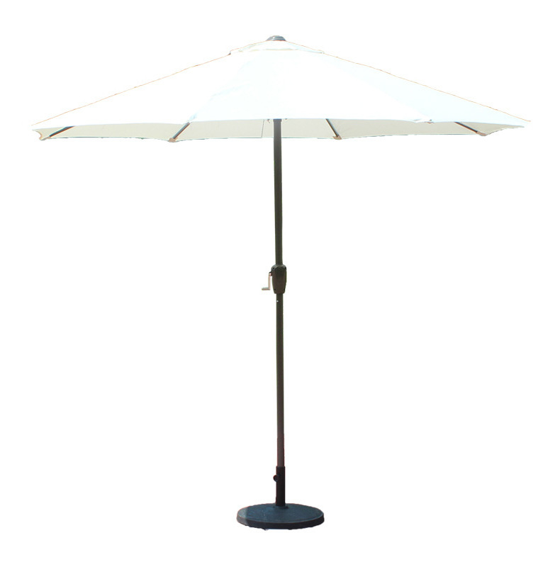 Cheap china factory big size outdoor parasol & base buff balinese parasol patio hand crank umbrella for garden table