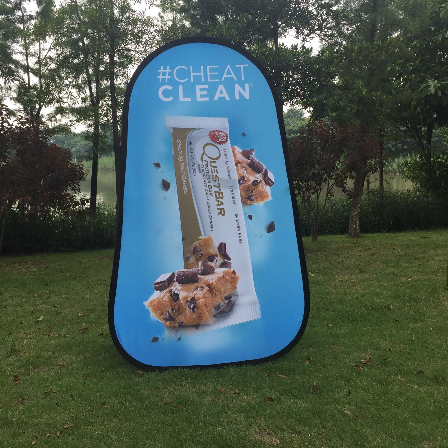 Outdoor Golf Soccer Event Display Stand Promotional Advertising Triangle/Circle/Oval/Verticle/Horizonta Pop Up A Frame Banner