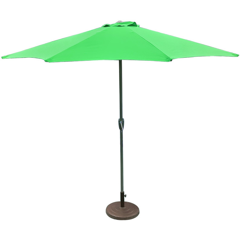 9ft Patio Umbrella Outdoor Table Umbrella With 6Ribs 38mm Pole Patio Garden Umbrella With Crank