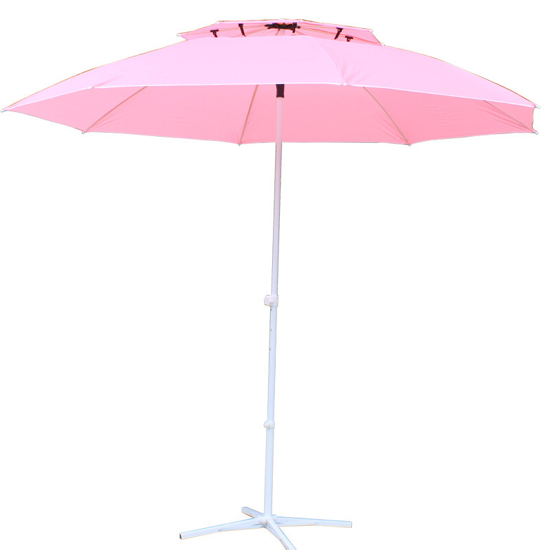 Large Sunshade Pink colorful beach Umbrella