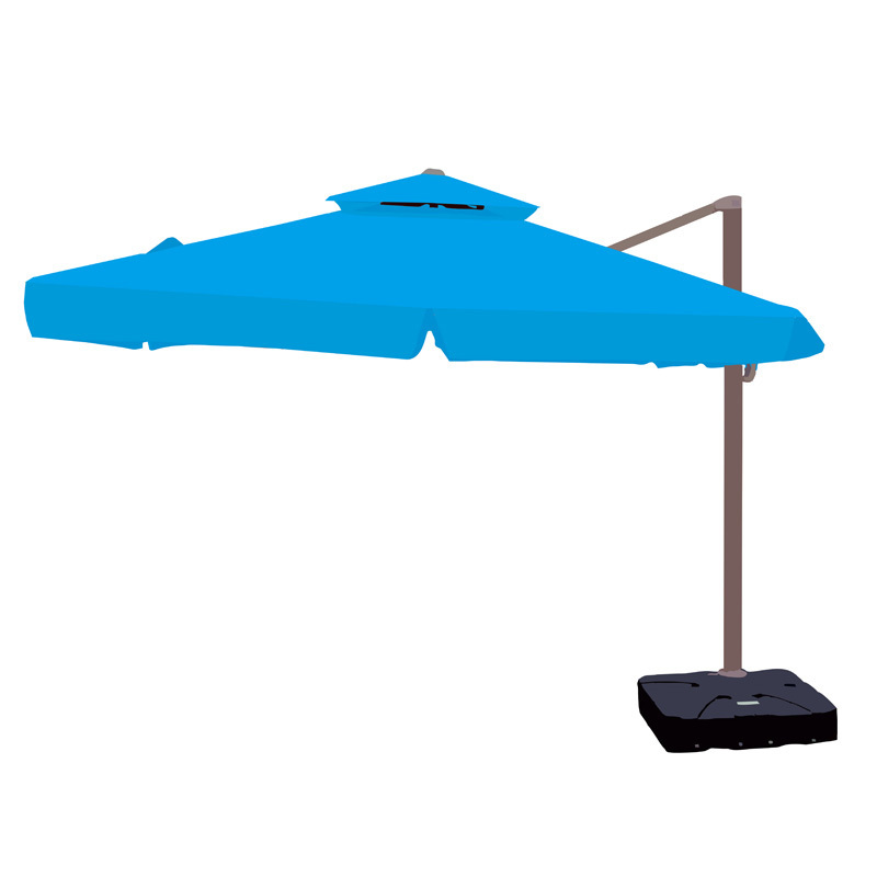 3.5m umbrella for garden solar powered led patio parasol large outdoor umbrellas with 200KG base factory roma Restaura umbrella