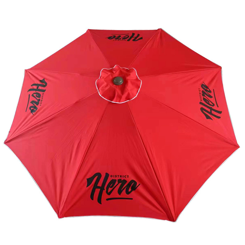 Tuoye Heavy Duty Plastic Pole Crochet Wholesale Custom Logo Advertising Large Motorized Large Lightweight Pink  Outdoor Umbrella