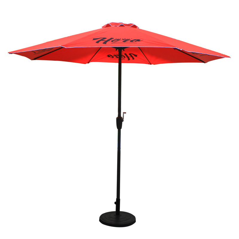 Tuoye 15ft Garden Commerical Unique Patio Double Sided Market Umbrellas With Crank And Plastic Sand Bag