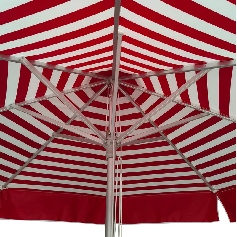 Tuoye Durable Aluminum Center Pole 38mm Umbrella Sunshade Outdoor Decorative Umbrellas For Sea