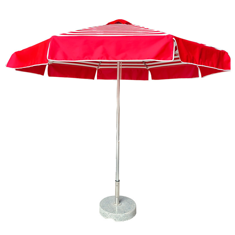 Tuoye Durable Aluminum Center Pole 38mm Umbrella Sunshade Outdoor Decorative Umbrellas For Sea