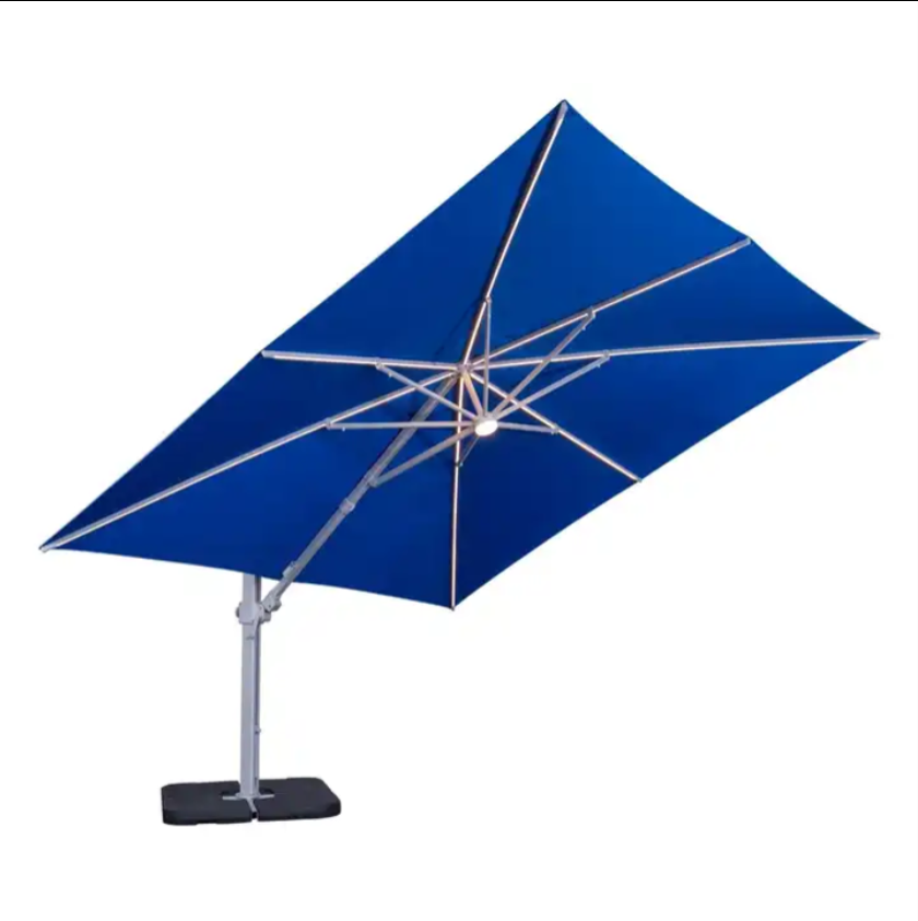 Ty Hanging Banana Waterproof Cantilever Garden Beach Patio Sun Canvas Parasol Iron Outdoor Restaurant Umbrella