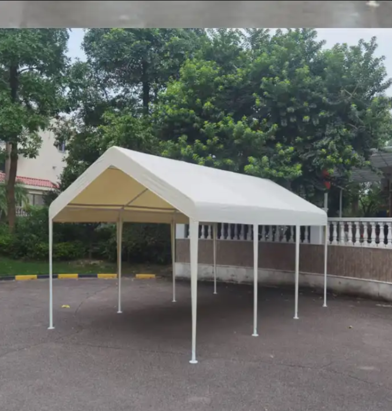 Ty 10x20 FT Heavy Duty Steel Structure Car Shed Car Garage Metal Carport Party Tent