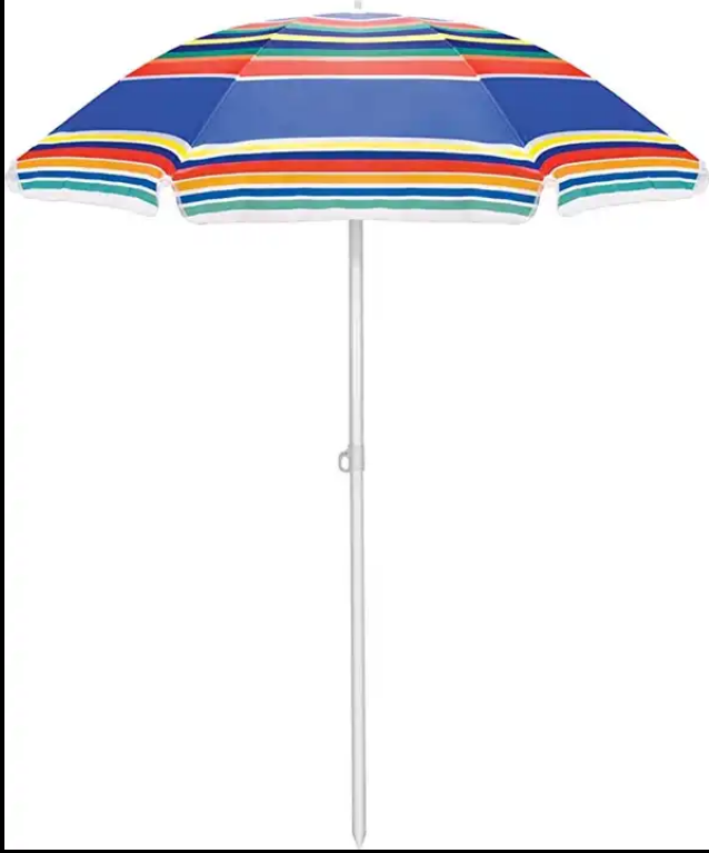 Tuoye Oem Outdoor Beach Umbrella Sunscreen Parasol Umbrella Anti-uv Tie-dye Rainbow Beach Umbrella