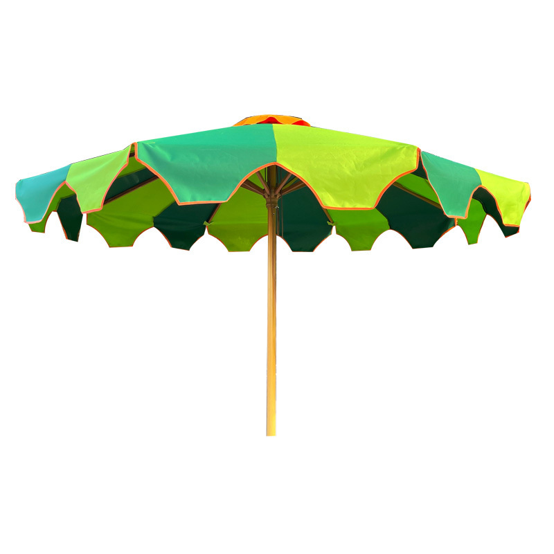 Custom Outdoor Large Pool Patio Sun Shade Parasols Market Beach Garden umbrellas