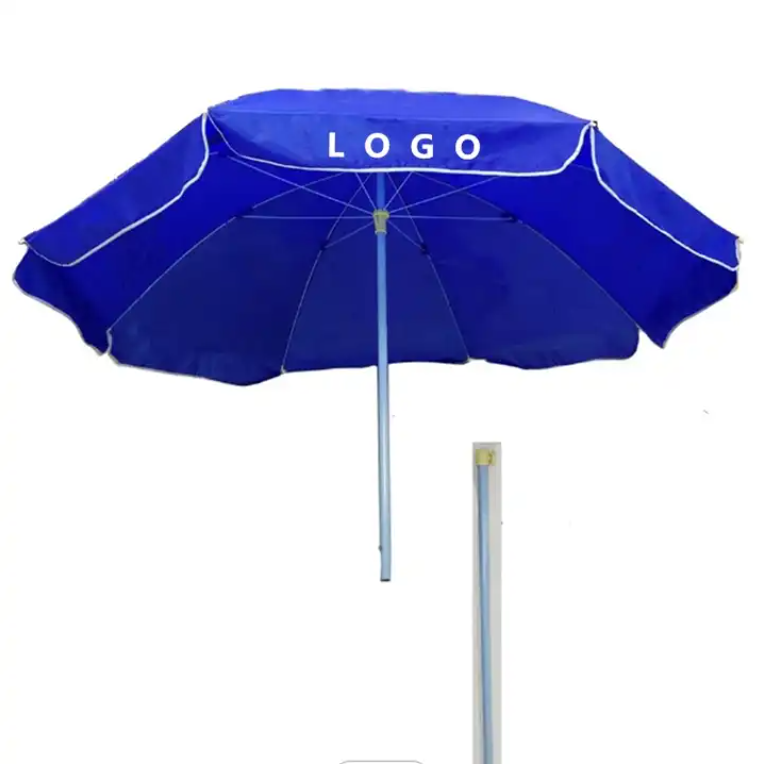 Tuoye BLUE STRIPE BEACH UMBRELLA SUN SHADE TILTING PARASOL 1.8M PATIO GARDEN OUTDOOR