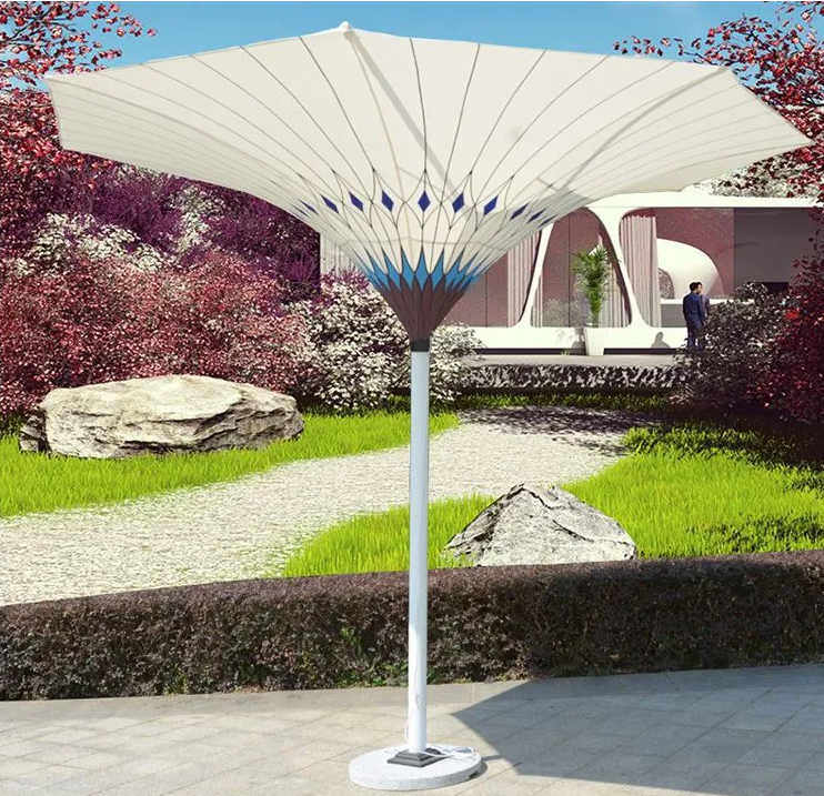 Ty Led flashlight automatic umbrella outdoor patio umbrella with led light