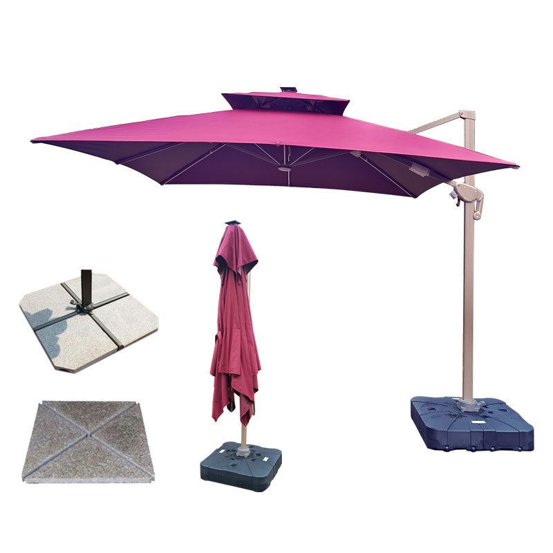 High quality rectangular patio umbrella outdoor waterproof garden umbrella