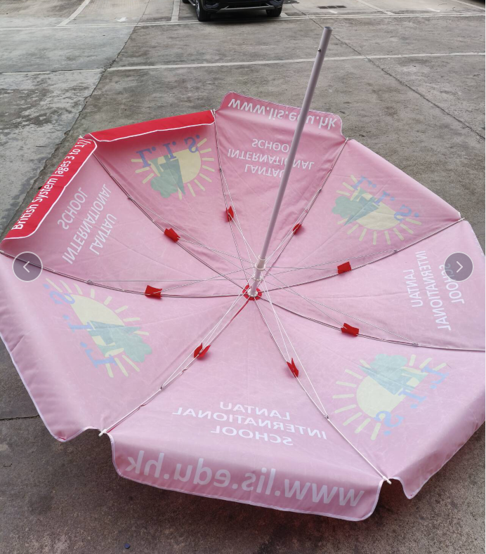 TUOYE  Hot Sale Customized Logo Vintage Luxury Boho Parasol Heavy Duty Outdoor Bali  Beach Umbrella