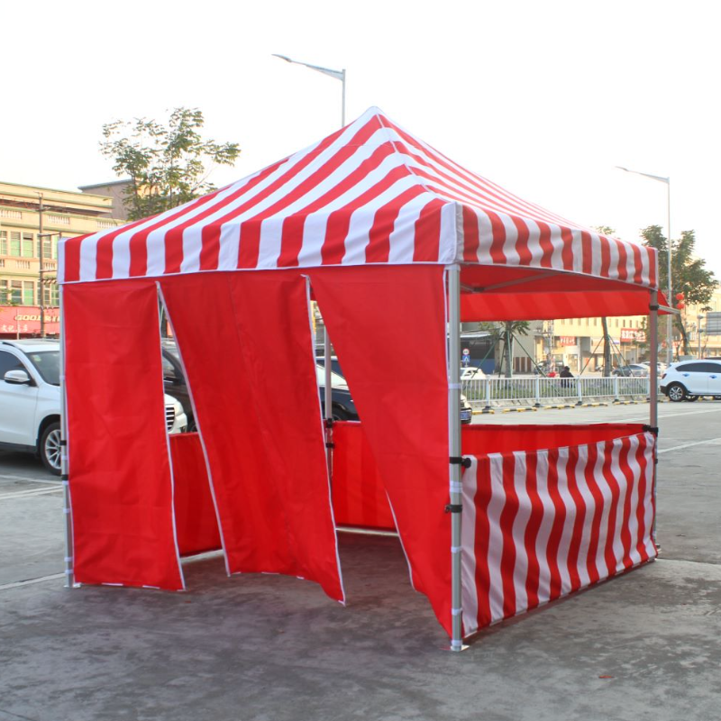 TUOYE 10x10 Ft Folding Canopy Tent Gazebo Tent for Events Trade Show Pop up Outdoor Accessories Aluminum Frame Fabric