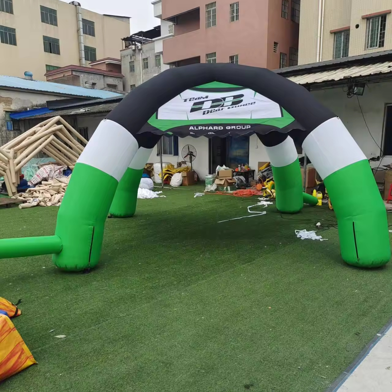 Advertising Inflatable event moto air closed event concession air tight promotion tent