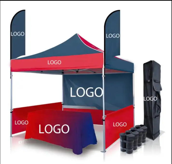 Ty Custom Big Outdoor branded 50mm Commercial Trade Show Folding Big Tent popup gazebo 20 x 10 3x6 10x20 10 X 20 Canopy Tent