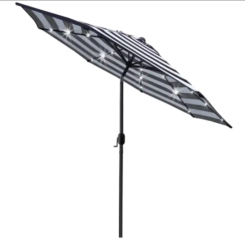 Ty New Design Fashion custom branded White 3m Big Size Beach outdoor umbrella garden parasol Patio Umbrellas