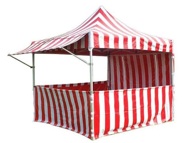 Instant Carnival Outdoor Canopy Pop Up Tent with Side Walls