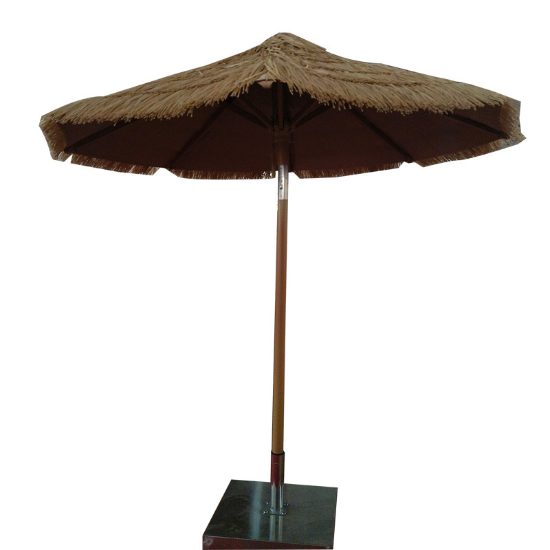 Tuoye 3 M Patio Garden Sun Umbrella Outdoor Wooden Parasol Single Tier Commercial Heavy Outdoor Table Umbrella