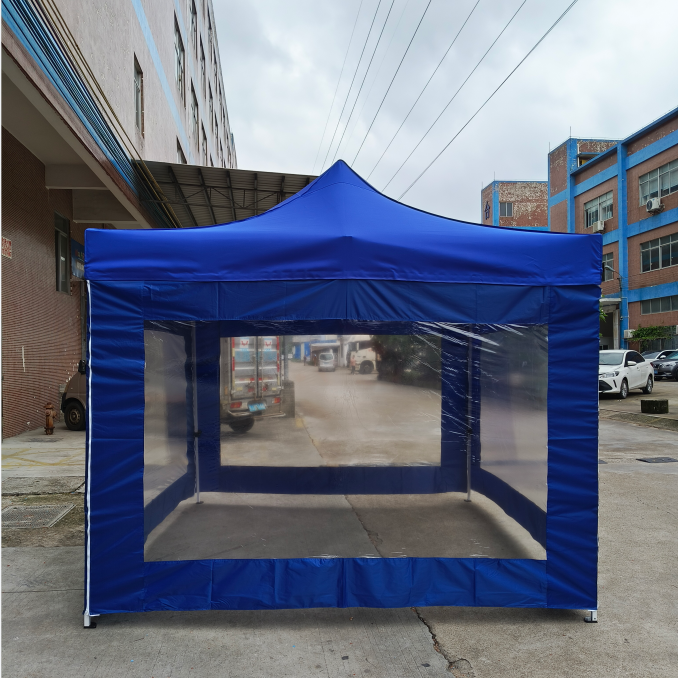 Tuoye mesh cloth  Heavy Duty Pour Backyard 6X4 Pop Up Display Easy Gazebo Food Tent White Canopy For Mariage Field Event Outdoor