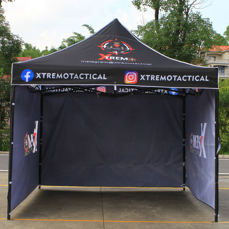 Custom Made Printed Folding 3x3 10x10 Aluminum Frame Pop Up Tents Marquee Gazebo Trade Show Tent With Wall