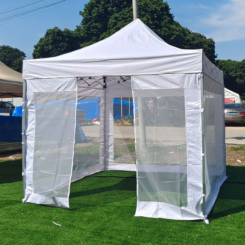 Outdoor Pop Up Canopy with Mesh Mosquito Netting Wall