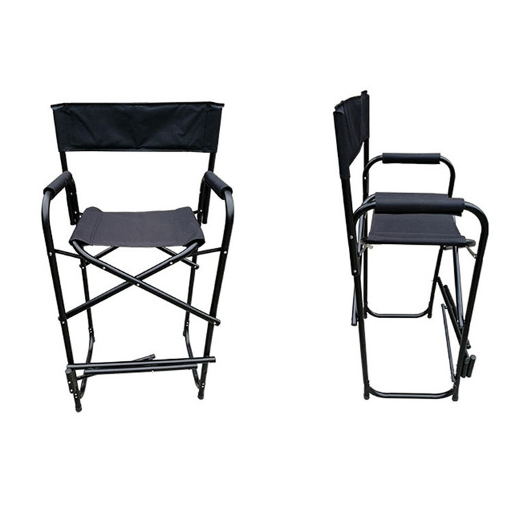 Tuoye Directors Chair Tall Beach Chair Printed Folding Picnic Camping Chairs Metal Frame Foldable Outdoor Portable Collapsible S